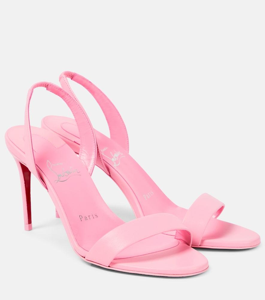 christian louboutin o marylin 85 leather slingback sandals
