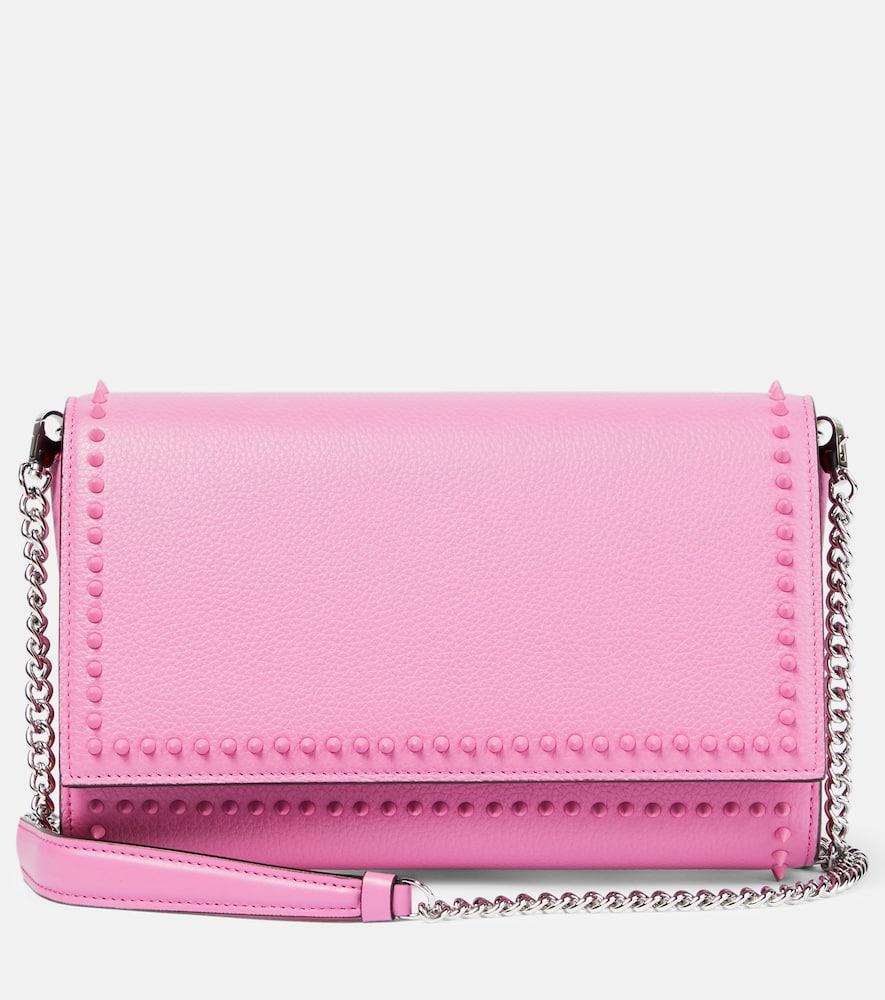 christian louboutin paloma embellished leather clutch
