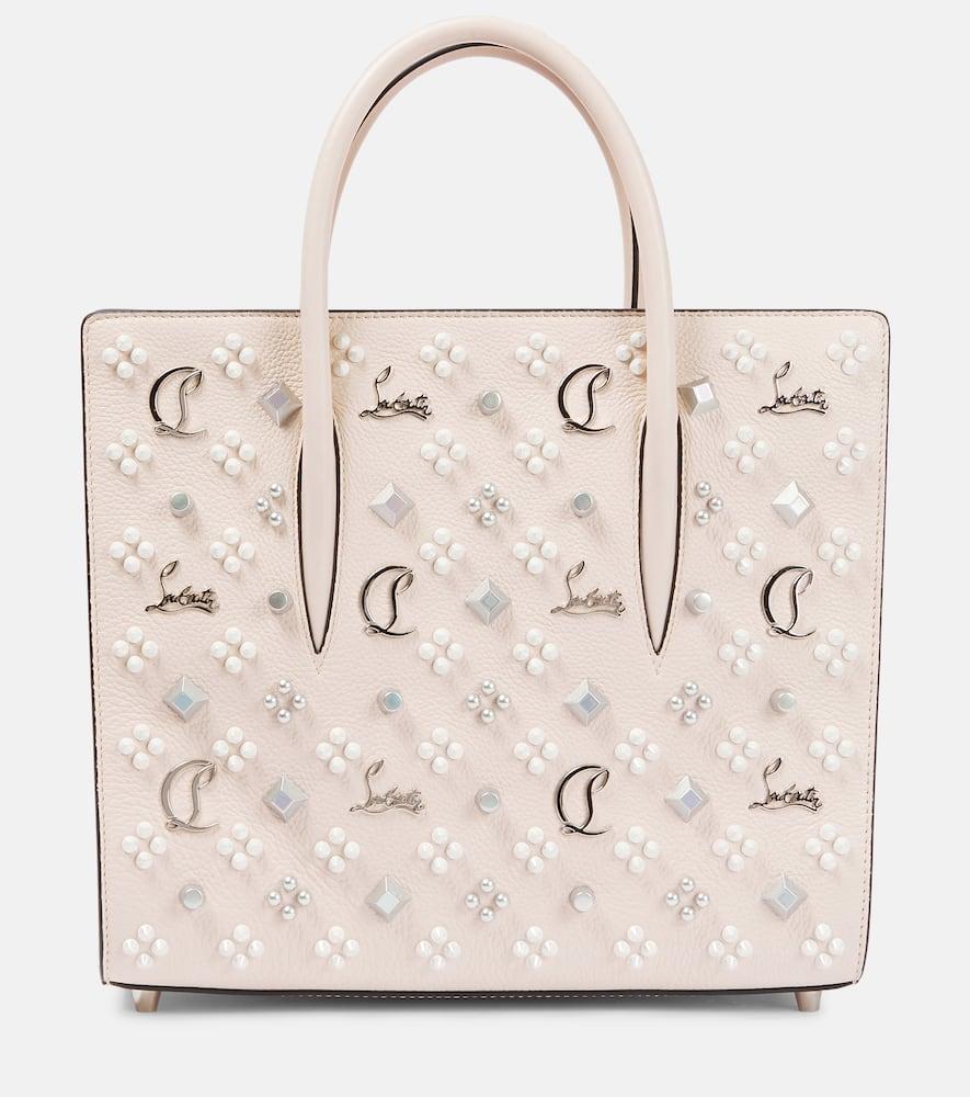 christian louboutin paloma medium leather tote bag