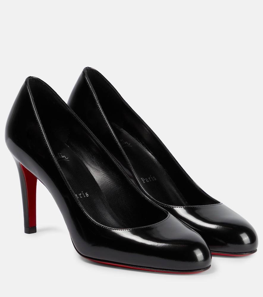 christian louboutin pumppie 85 patent leather pumps