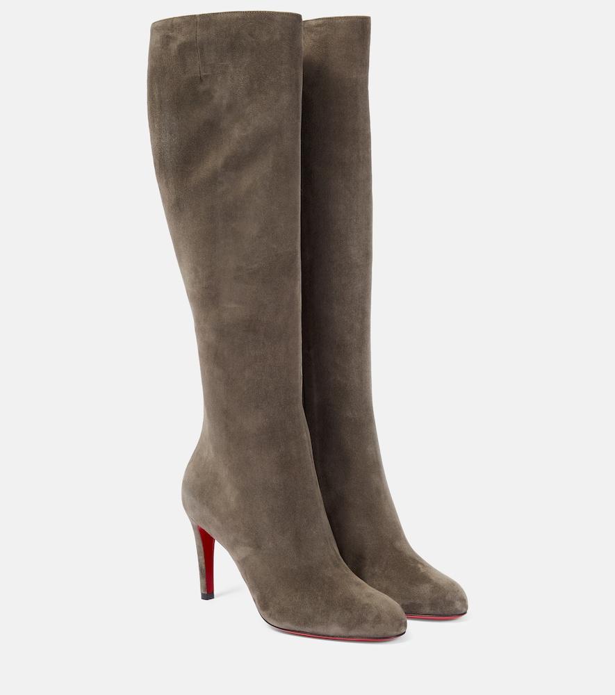 christian louboutin pumppie botta suede knee