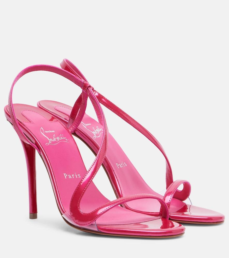 christian louboutin rosa z 100 patent leather sandals