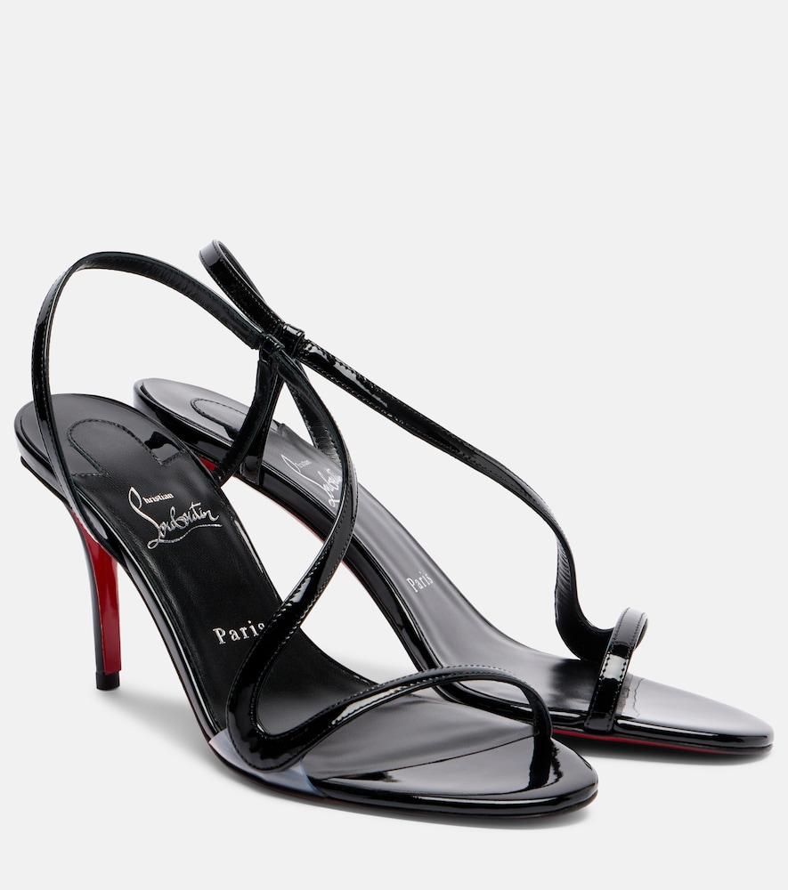 christian louboutin rosa z 80 patent leather sandals