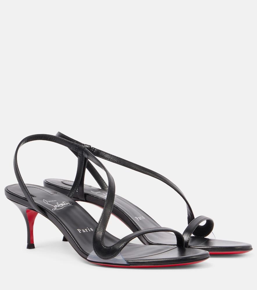 christian louboutin rosalie alta 55 leather sandals