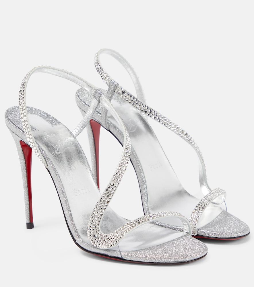 christian louboutin rosalie strass 100 embellished sandals