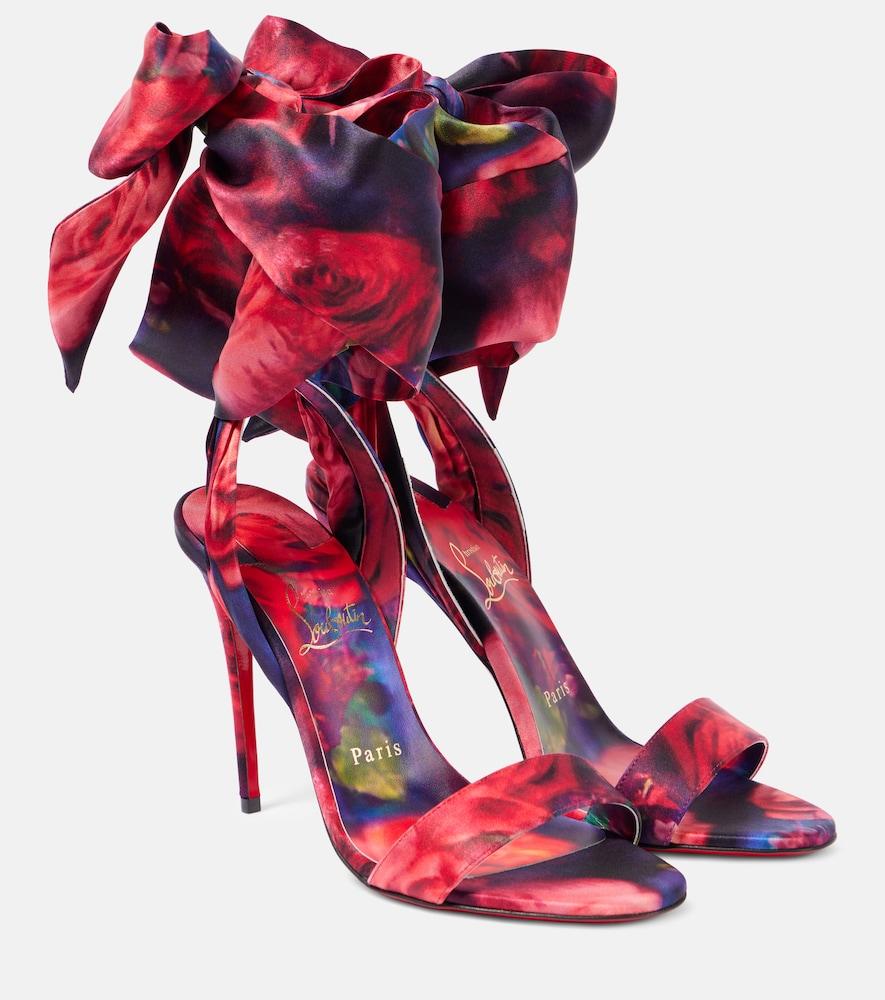 christian louboutin sandale du désert 100 satin crêpe sandals