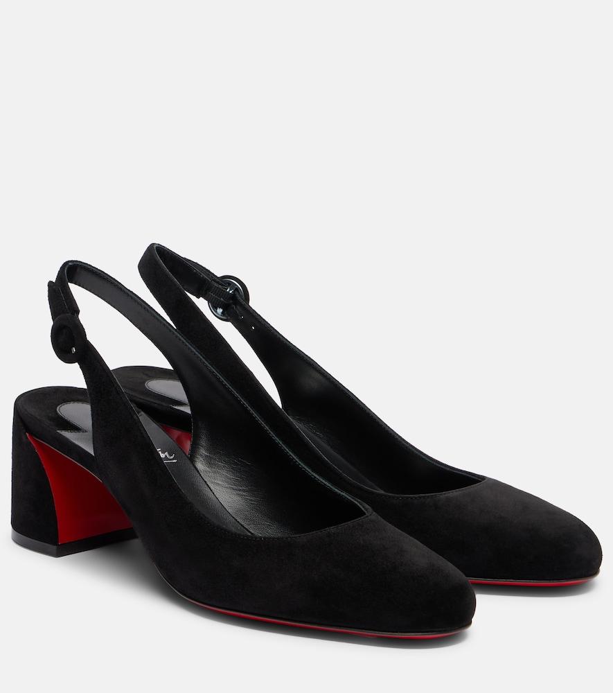 christian louboutin so jane 55 suede slingback pumps