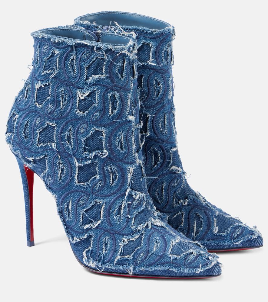 christian louboutin so kate 100 denim pumps