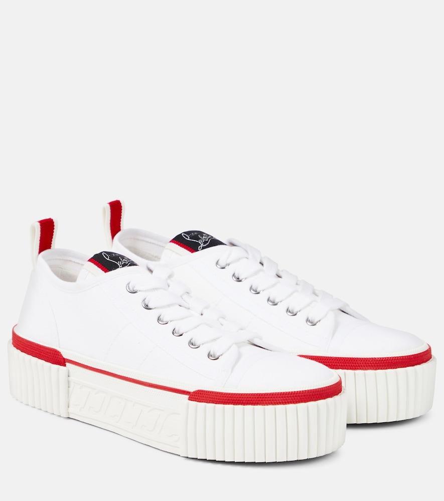 christian louboutin super pedro cl platform sneakers