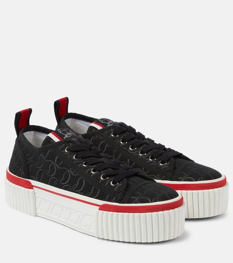 christian louboutin super pedro cl platform sneakers