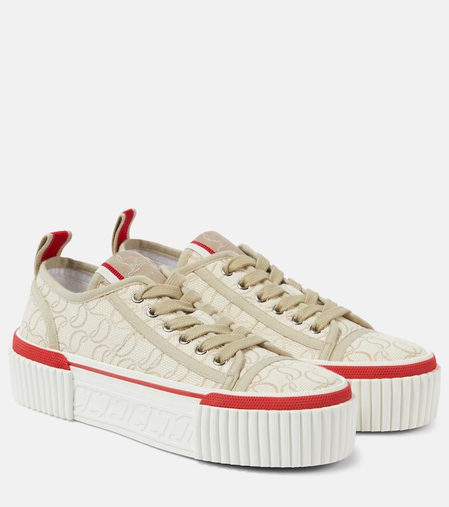 christian louboutin super pedro cl platform sneakers