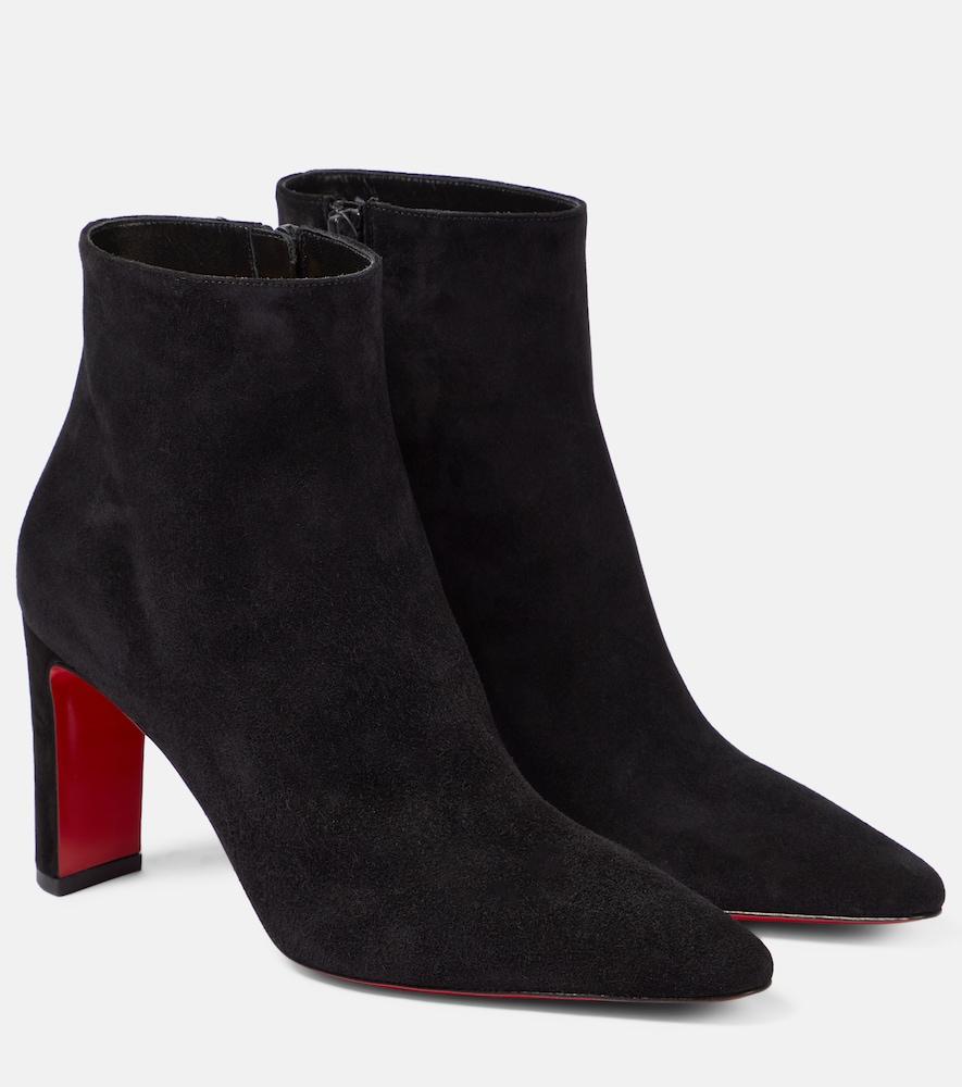 christian louboutin suprabooty 85 suede ankle boots