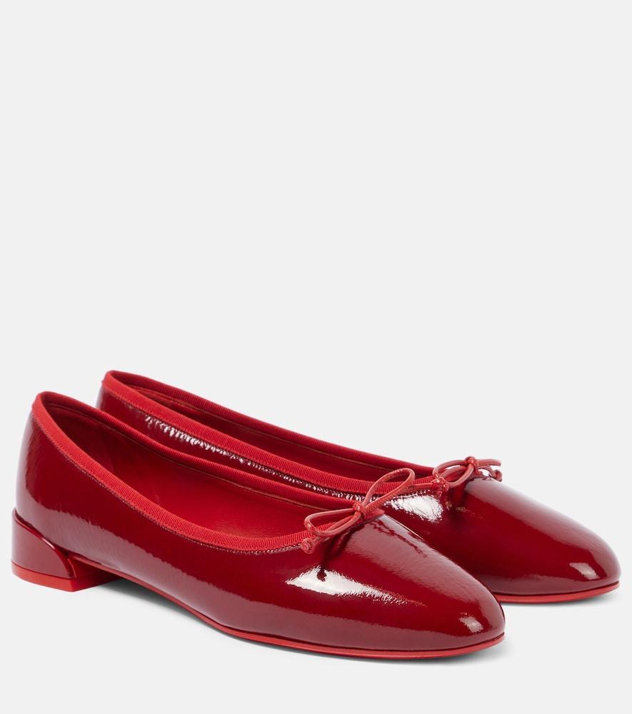 christian louboutin sweet jane patent leather ballet flats