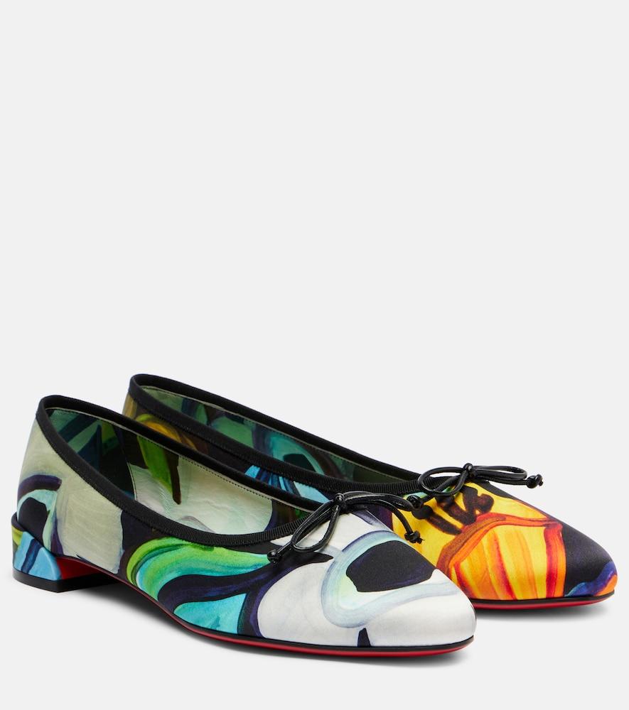 christian louboutin sweetie jane satin crêpe ballet flats