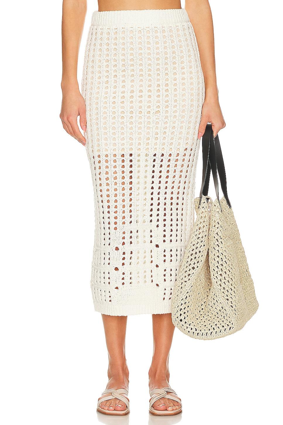 christina open stitch skirt