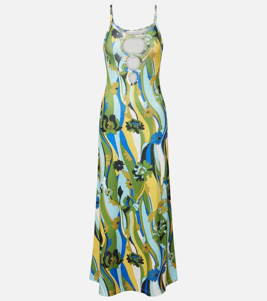 christopher esber acidic floral maxi dress