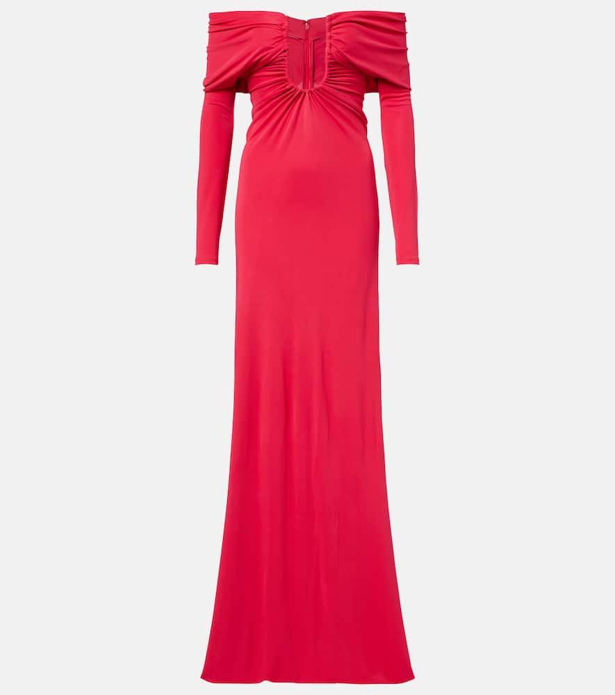 christopher esber arced palm cutout gathered gown