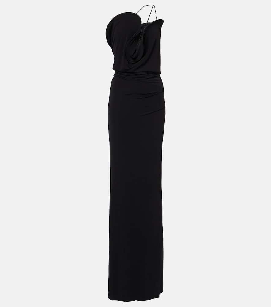 christopher esber asymmetric jersey midi dress
