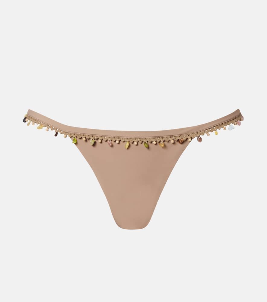 christopher esber beach quartz embellished bikini bottoms