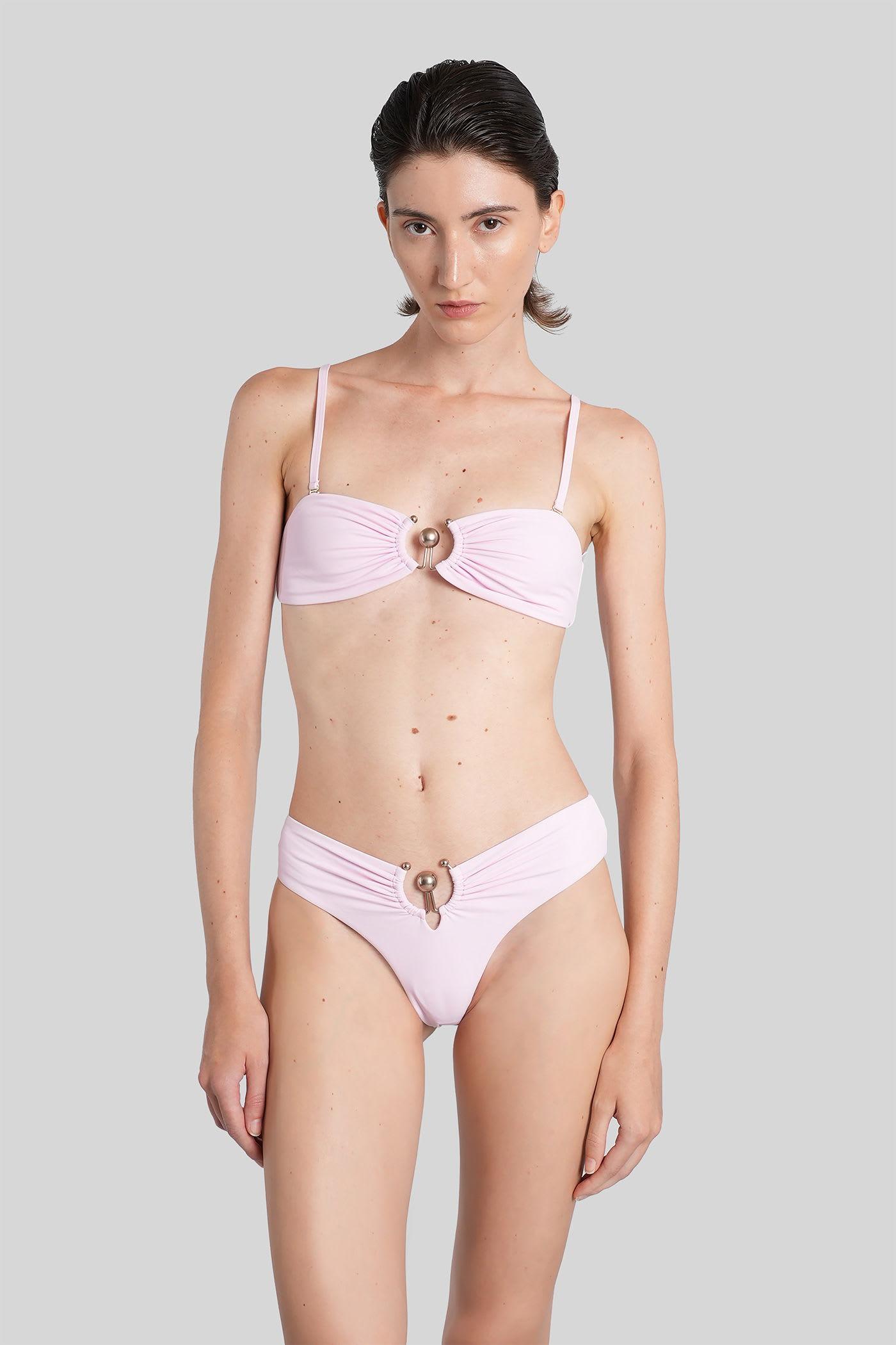christopher esber beachwear in rose-pink polyamide
