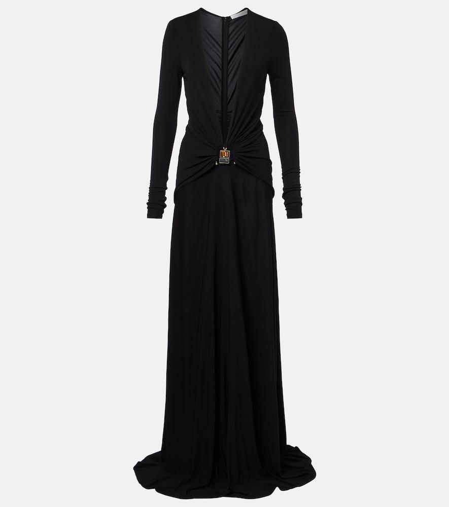 christopher esber bezel quartz embellished maxi dress