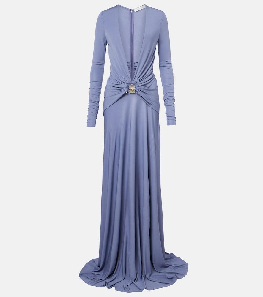 christopher esber bezel quartz embellished maxi dress