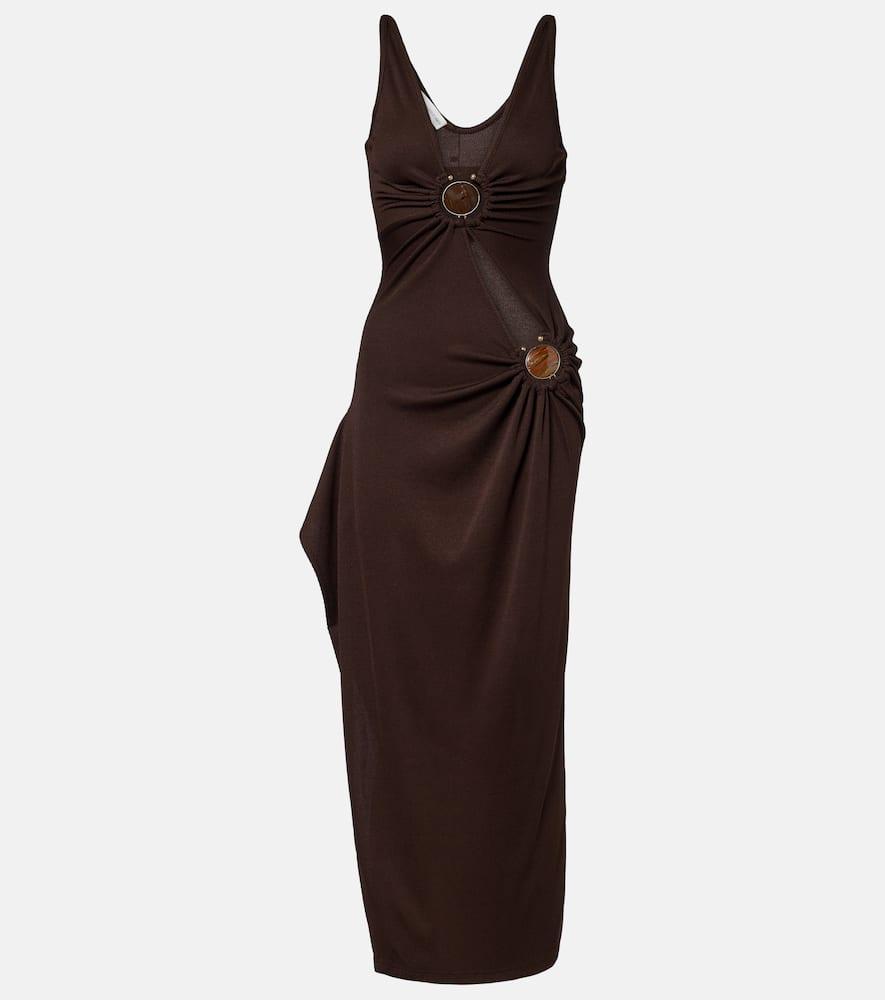 christopher esber cascade embellished midi dress