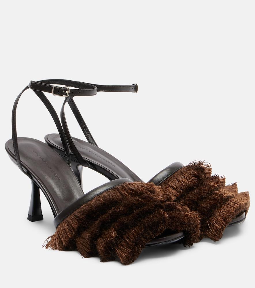 christopher esber castanet fringed leather sandals