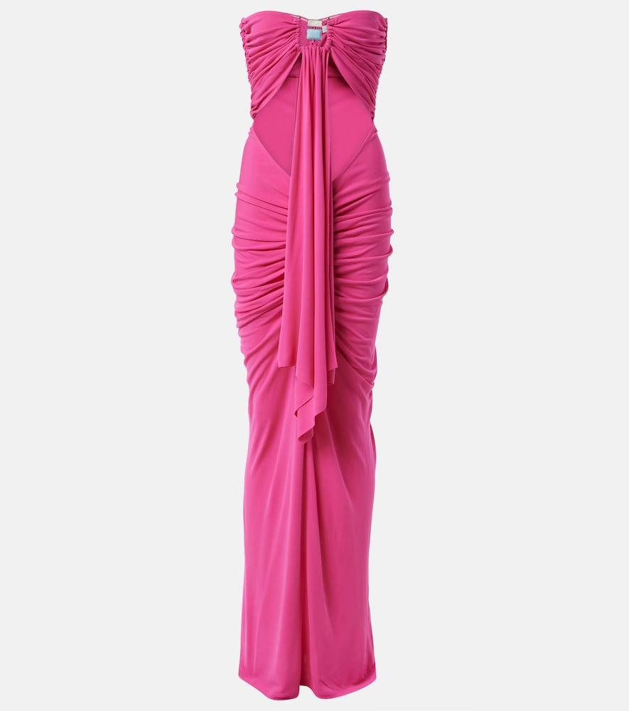 christopher esber cutout embellished jersey gown