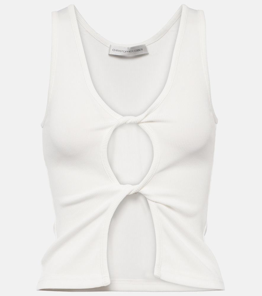 christopher esber cutout jersey tank top