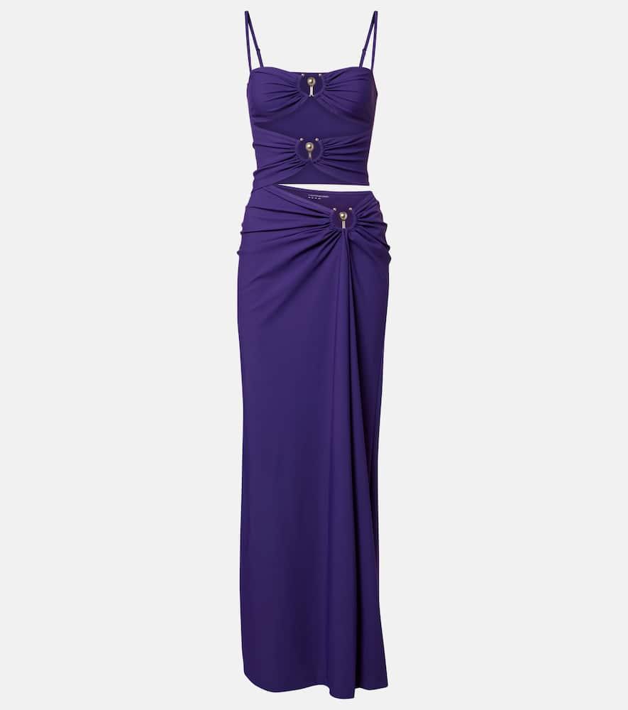 christopher esber cutout ruched maxi dress