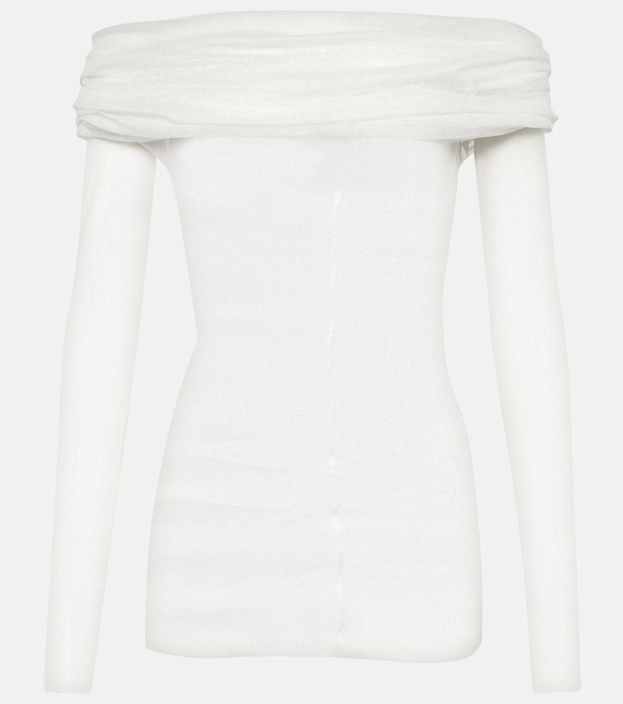 christopher esber draped silk top
