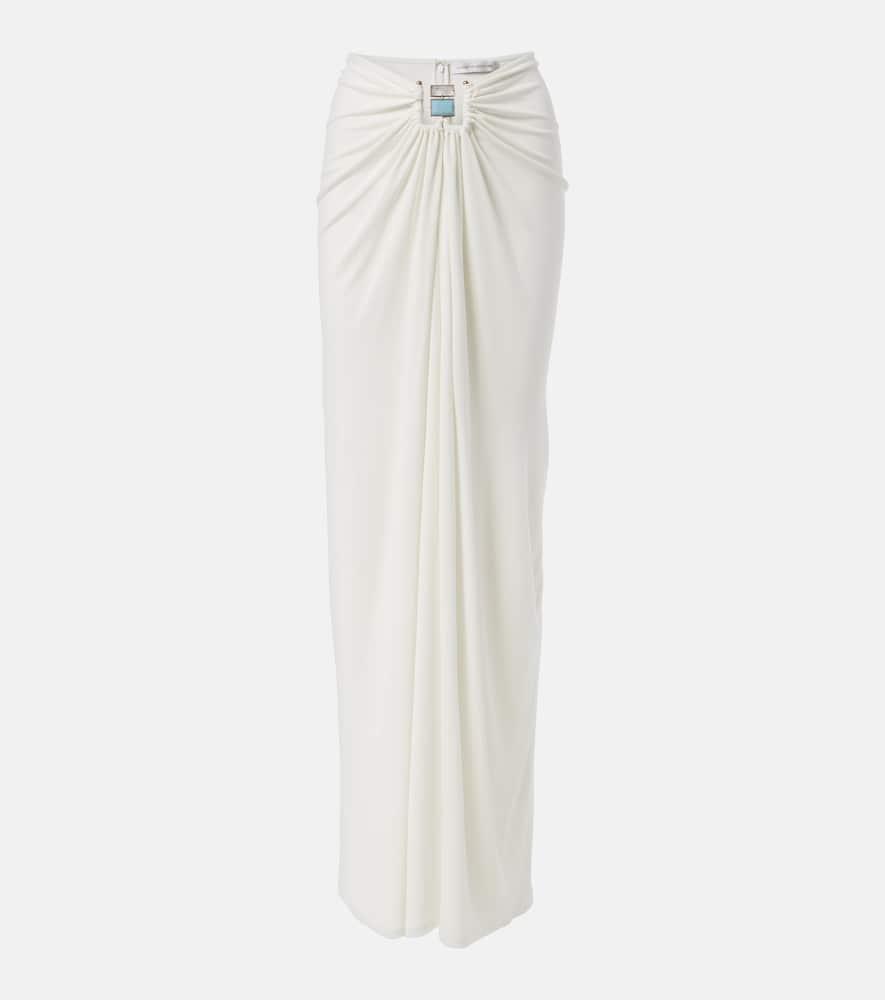 christopher esber duo bezel embellished jersey maxi skirt