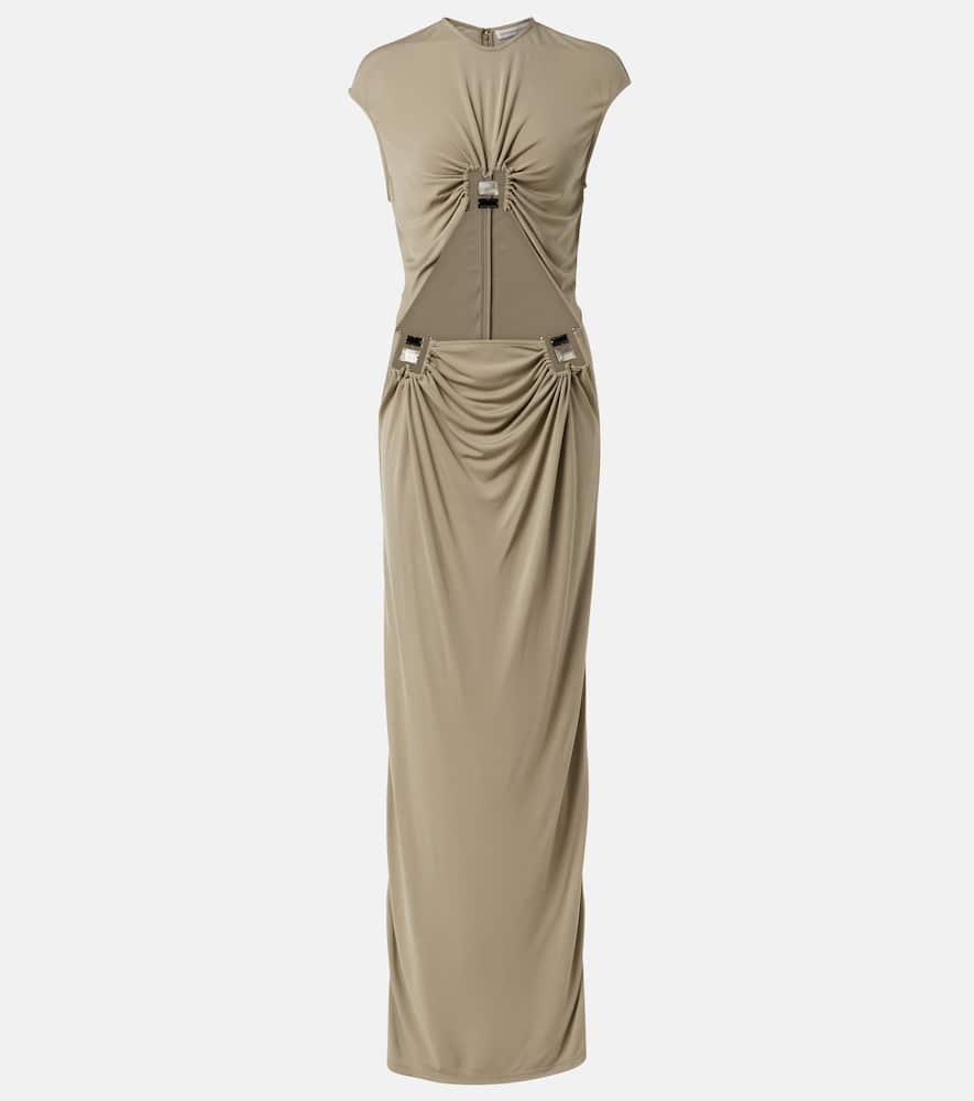 christopher esber duo bezel quartz jersey maxi dress
