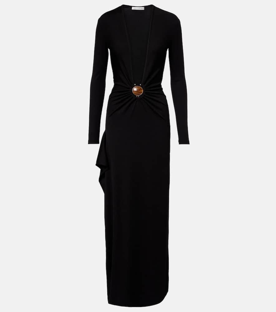 christopher esber gathered jersey maxi dress