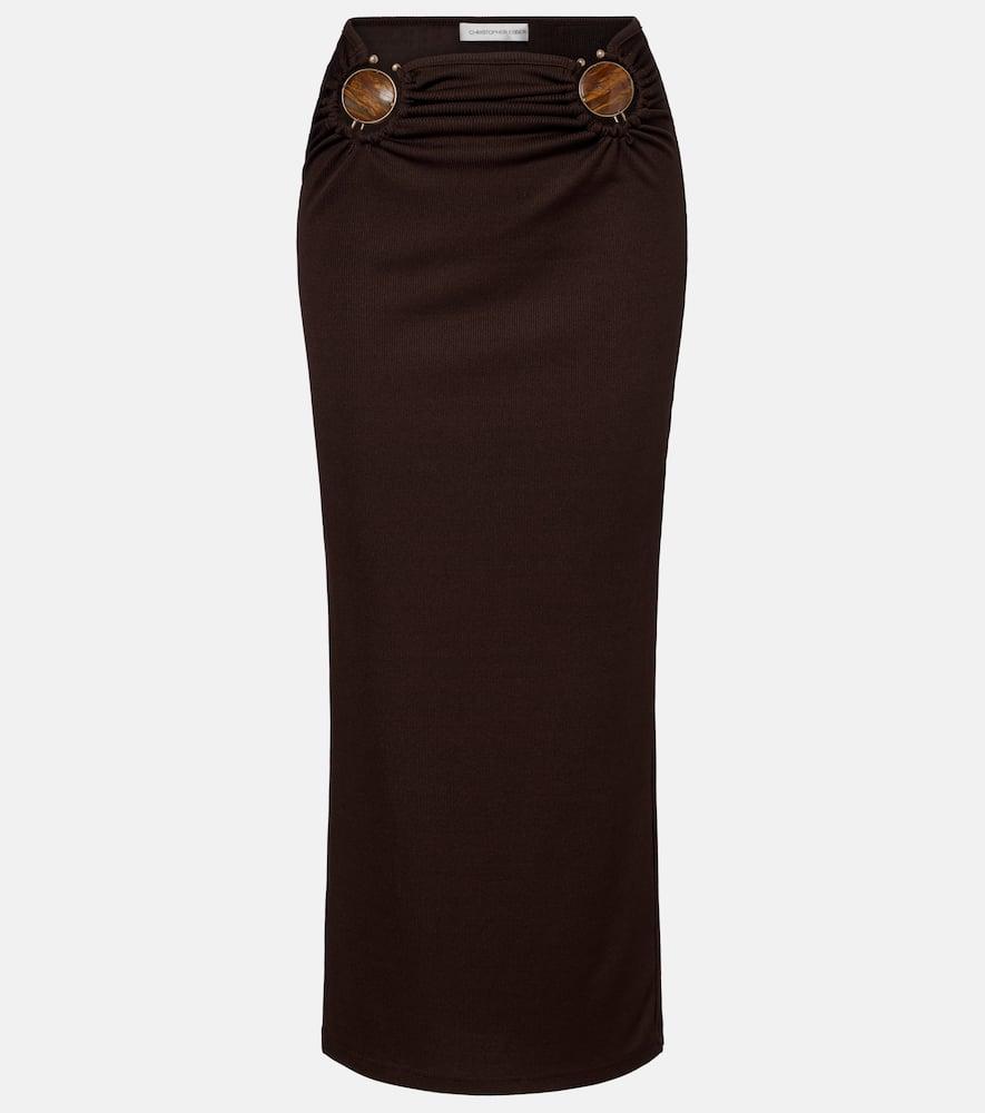 christopher esber gathered maxi skirt
