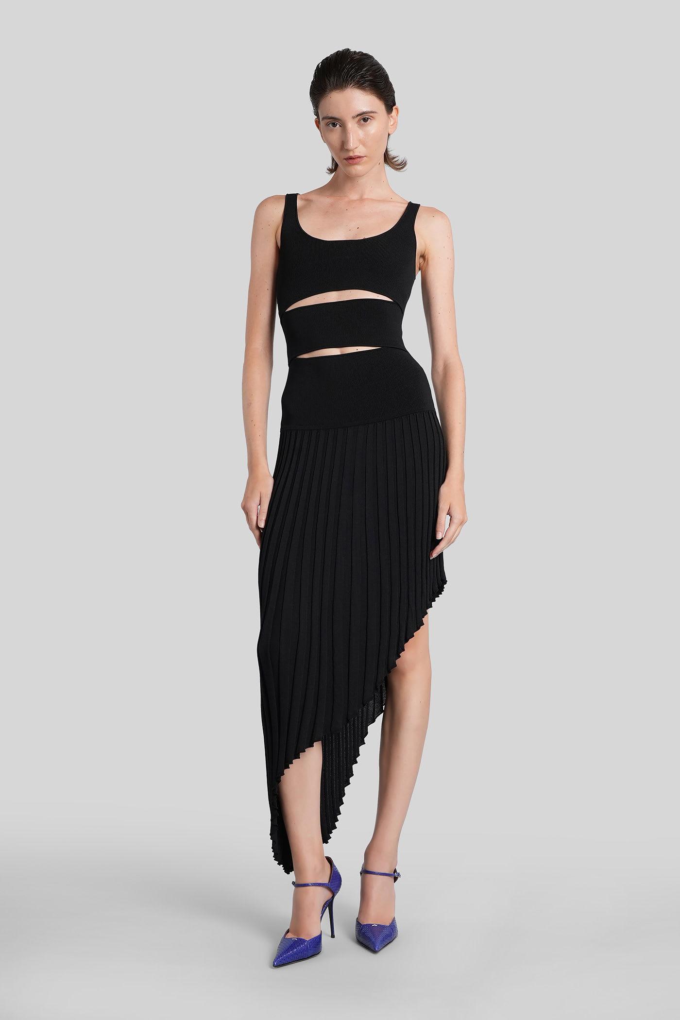 christopher esber long dress in black viscose