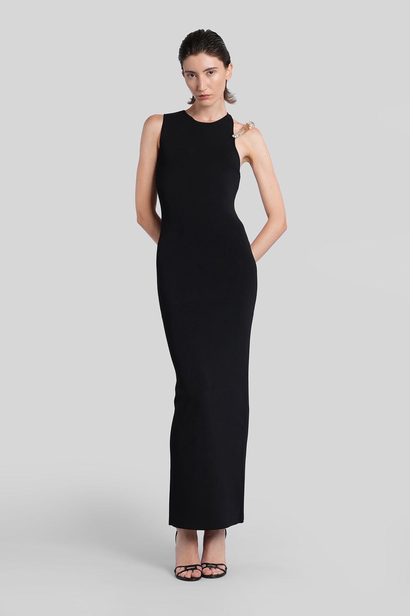 christopher esber long dress in black viscose