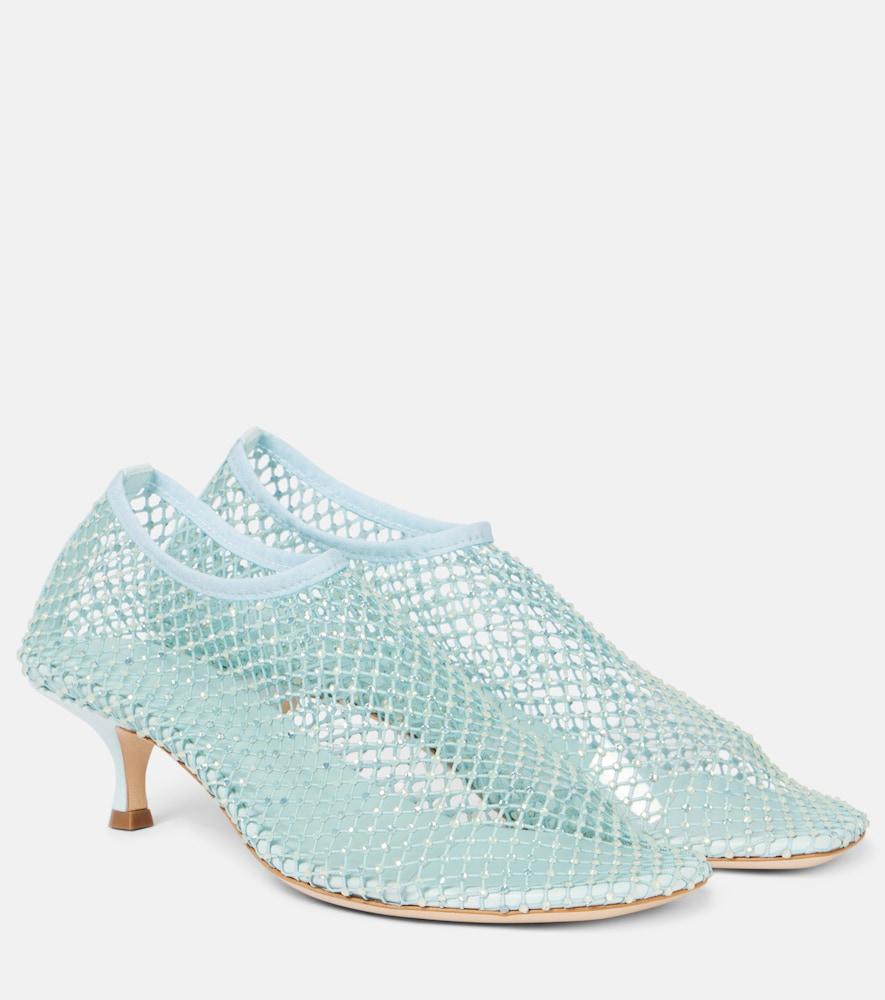 christopher esber minette embellished fishnet pumps