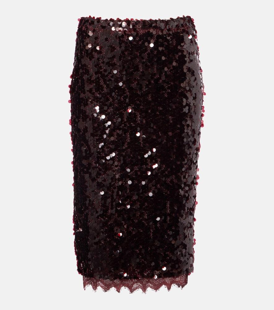christopher esber opaline sequined midi skirt