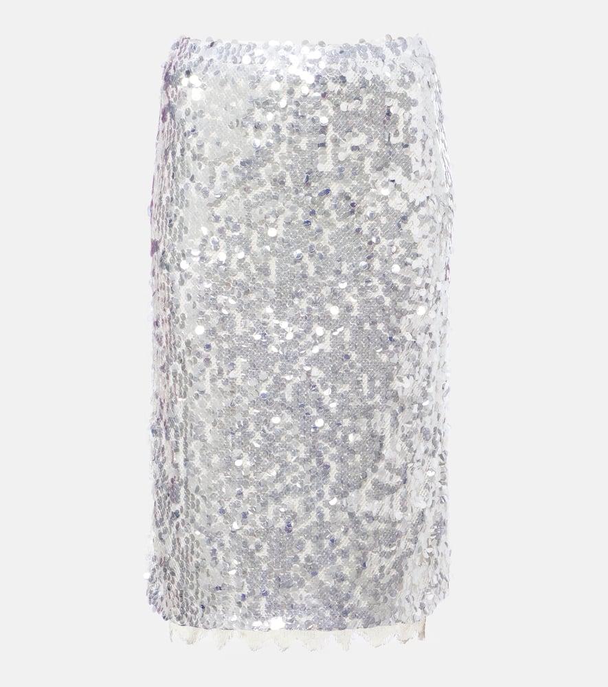christopher esber opaline sequined midi skirt