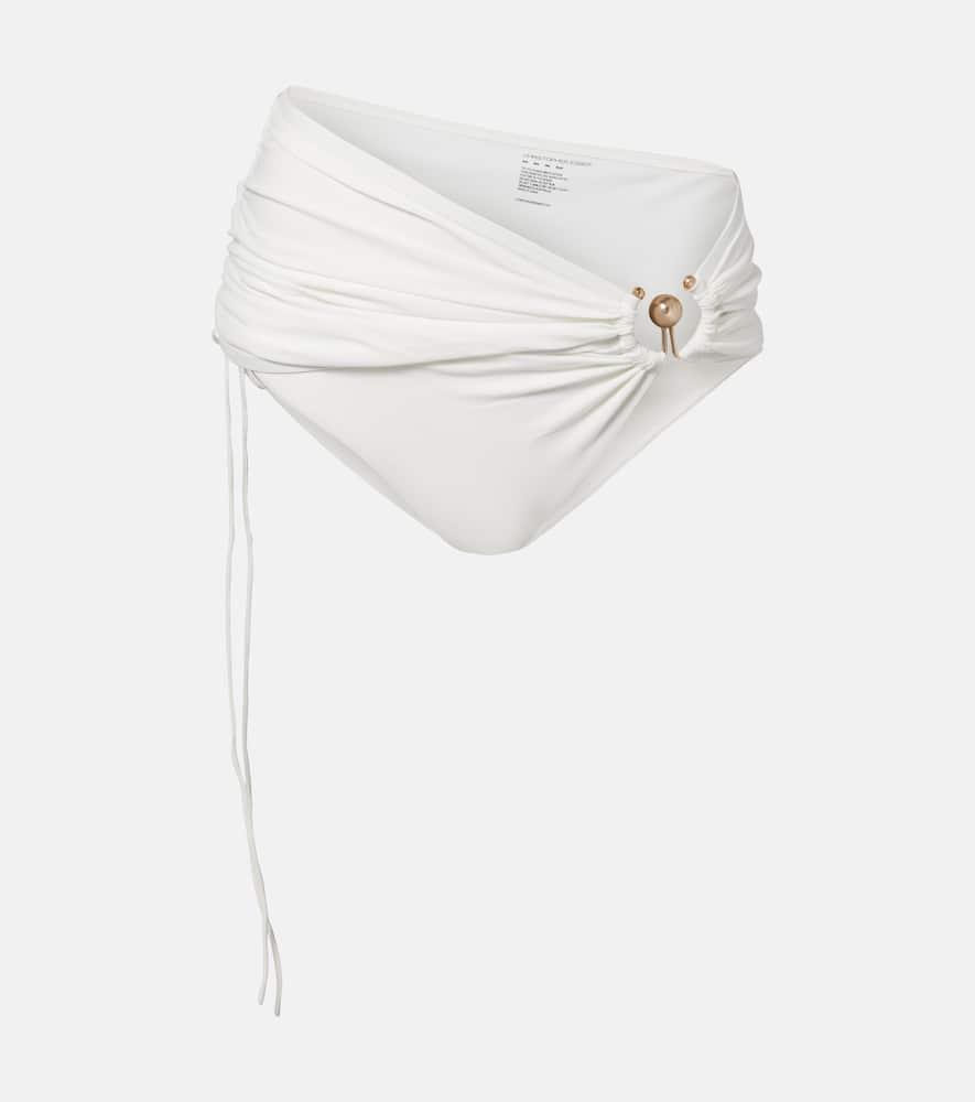 christopher esber orbit ruched bikini bottoms