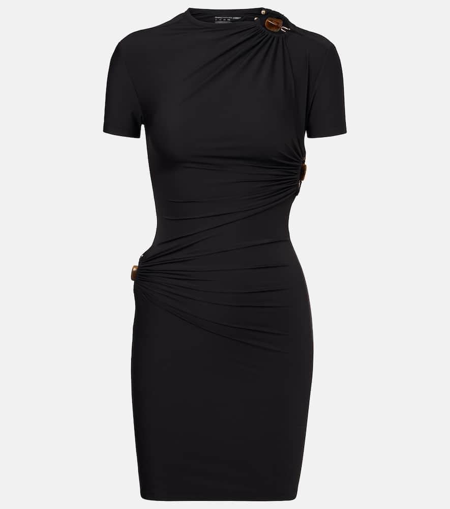 christopher esber orbit ruched minidress