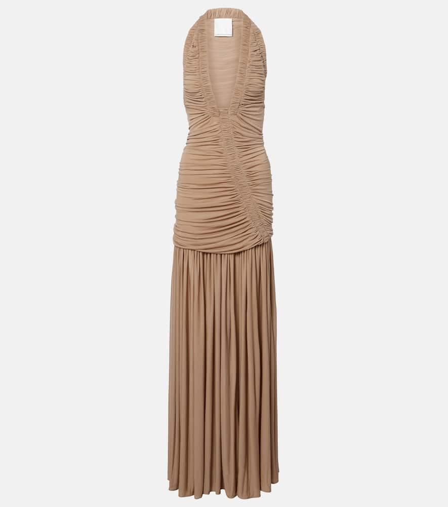 christopher esber orion gathered ruched gown