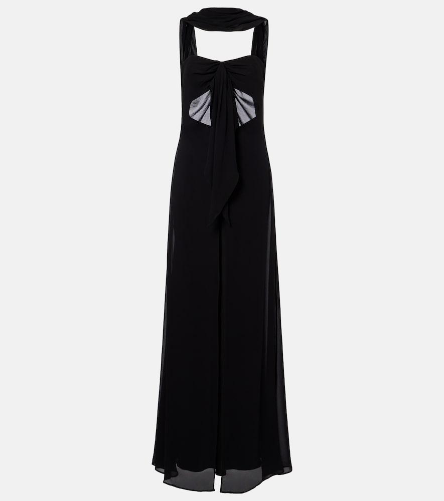 christopher esber reverse draped silk gown