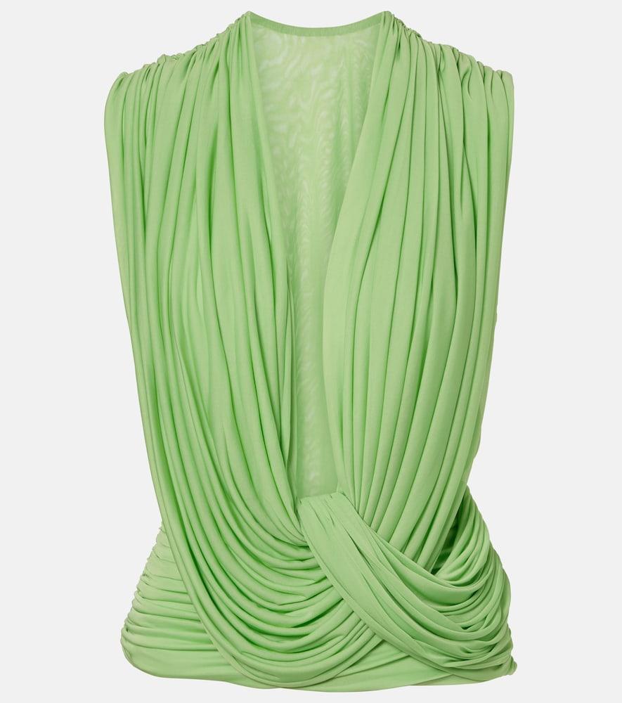 christopher esber ripple draped jersey top