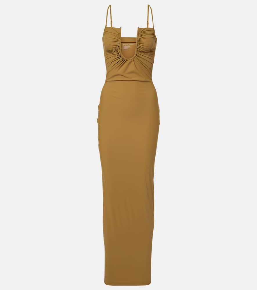 christopher esber ruched maxi dress