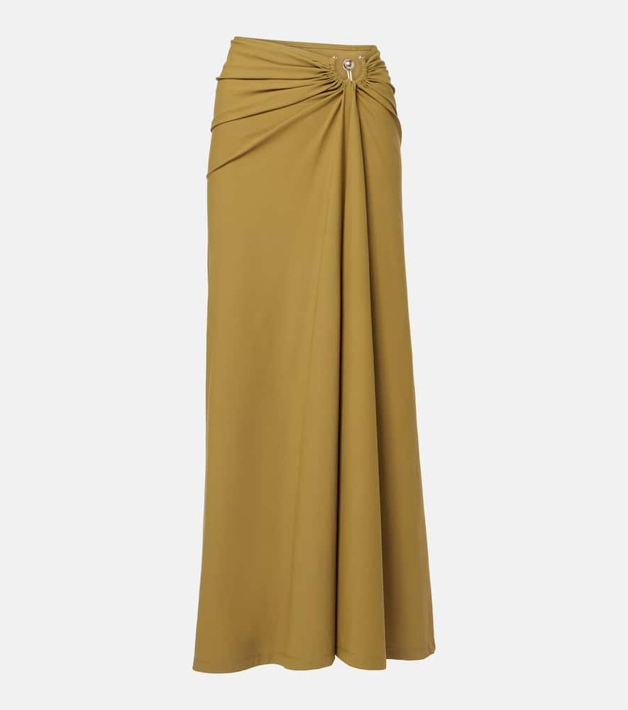 christopher esber ruched maxi skirt