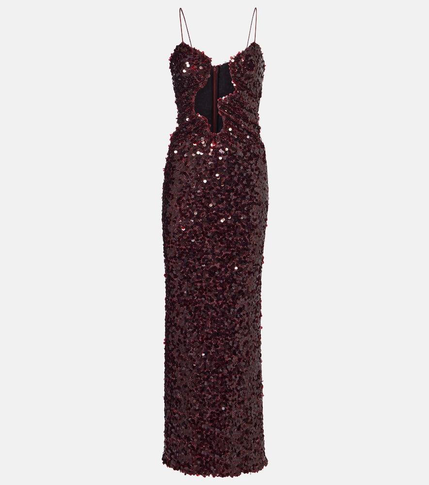 christopher esber salacia sequined gown
