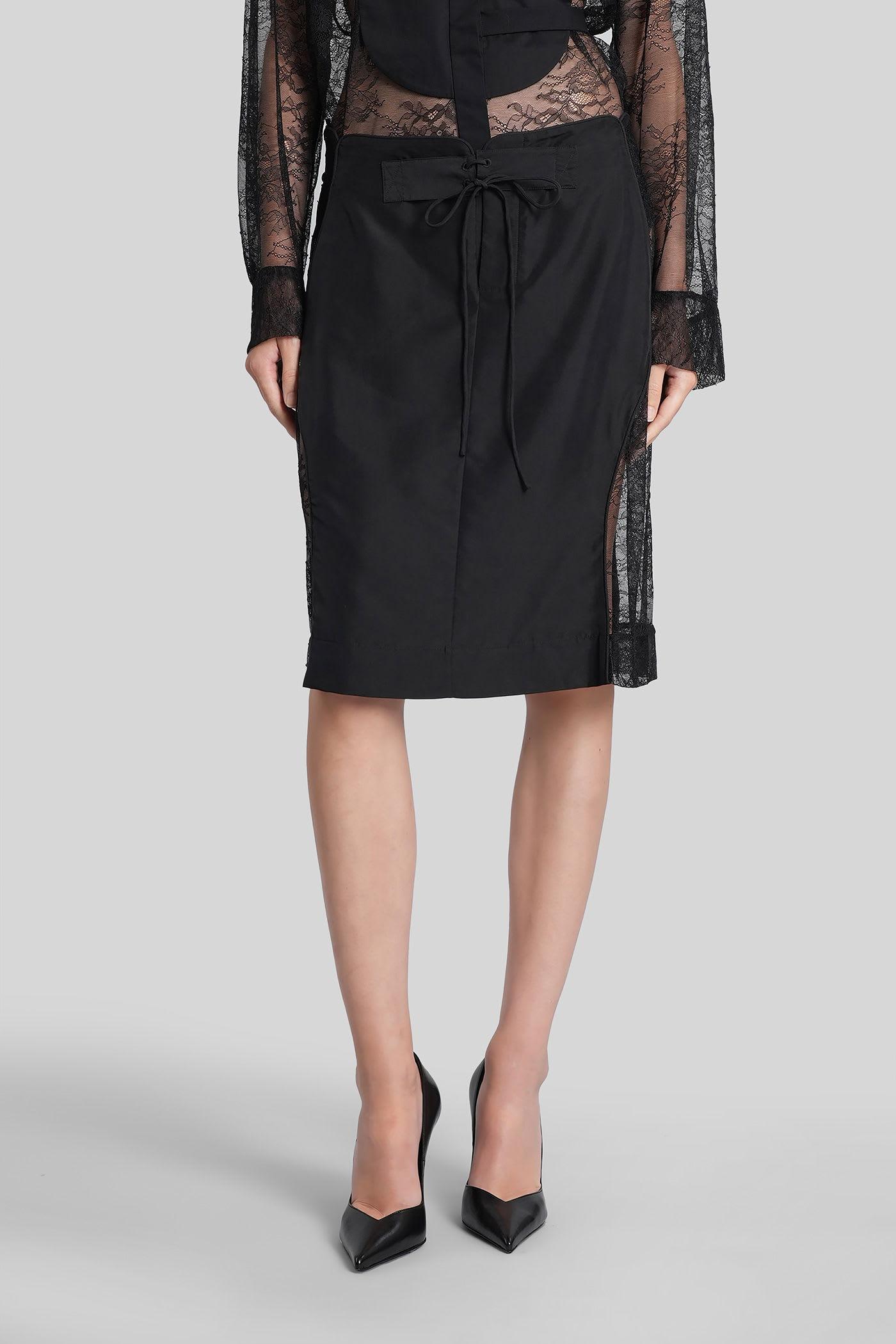 christopher esber skirt in black silk